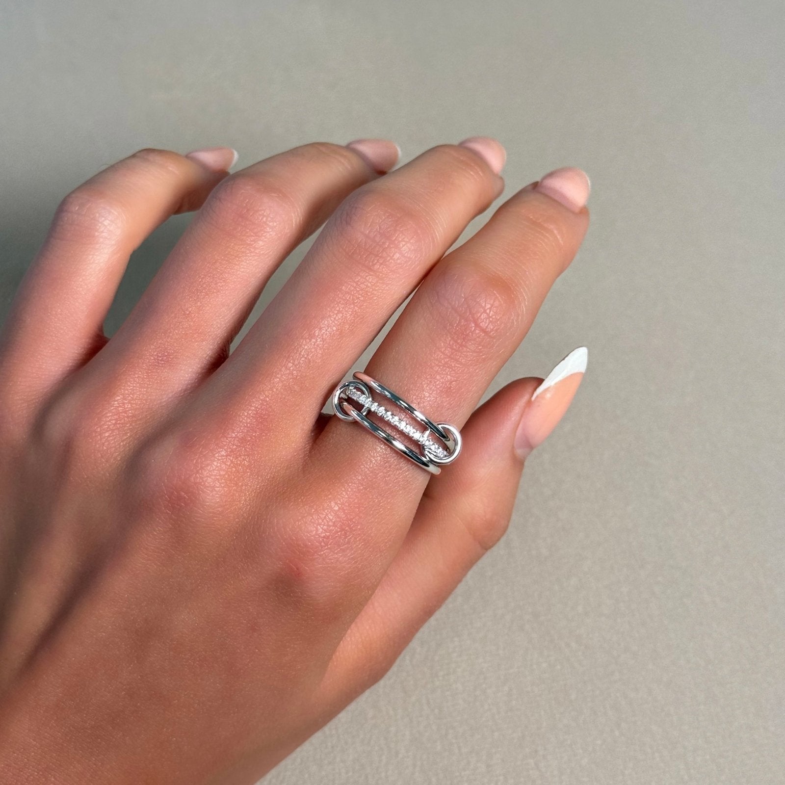 Sterling Silver Triple Band Ring - Luxe Emporium x