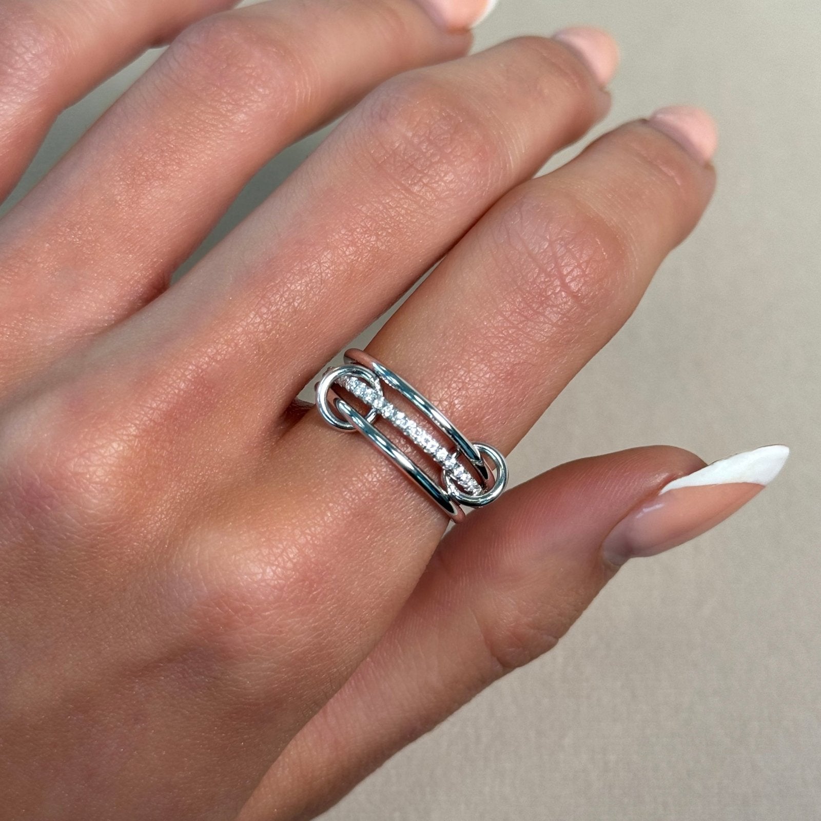 Sterling Silver Triple Band Ring - Luxe Emporium x