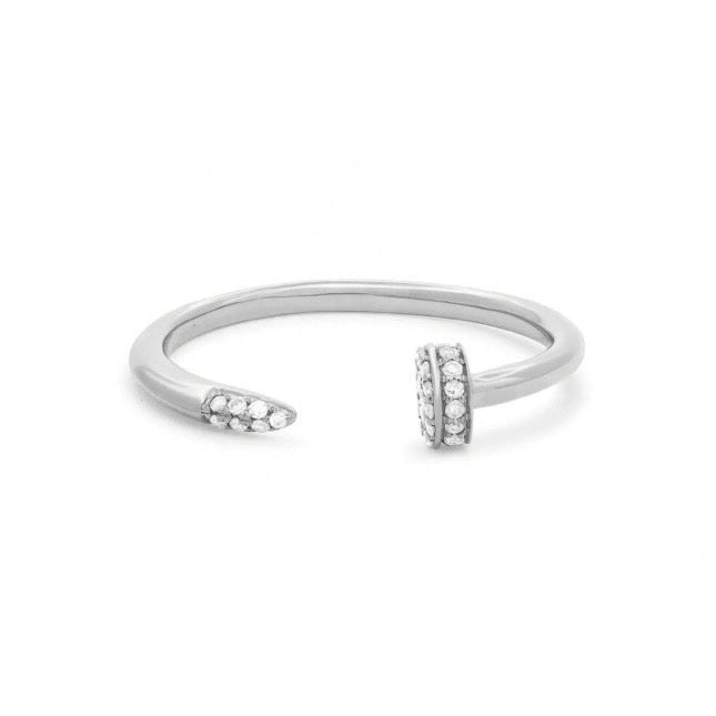 Sterling Silver Adjustable Nail Ring - Luxe Emporium x