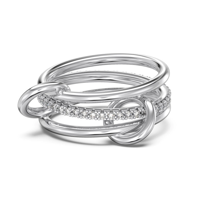 Sterling Silver Triple Band Ring - Luxe Emporium x