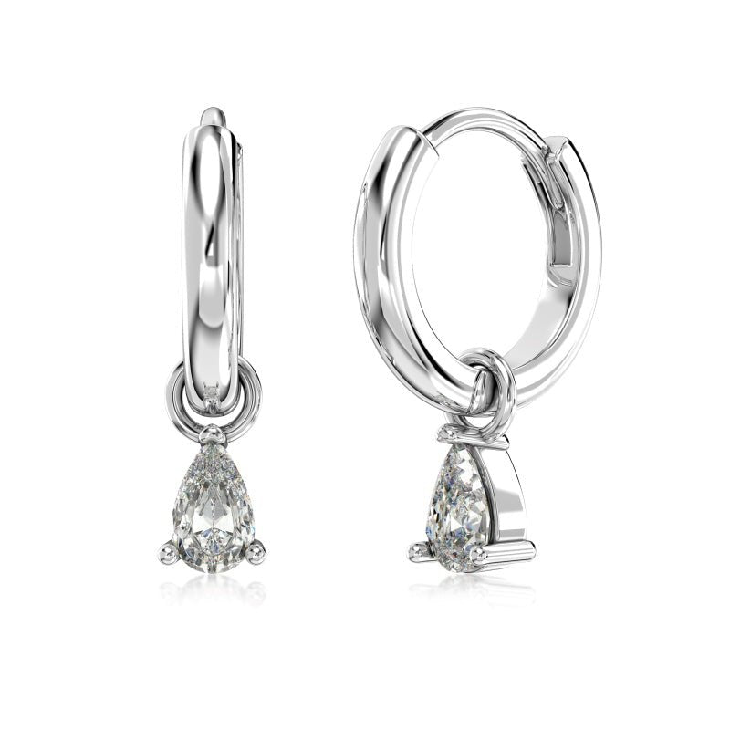 Sterling Silver Cosmic Huggie Hoop Earrings - Luxe Emporium x