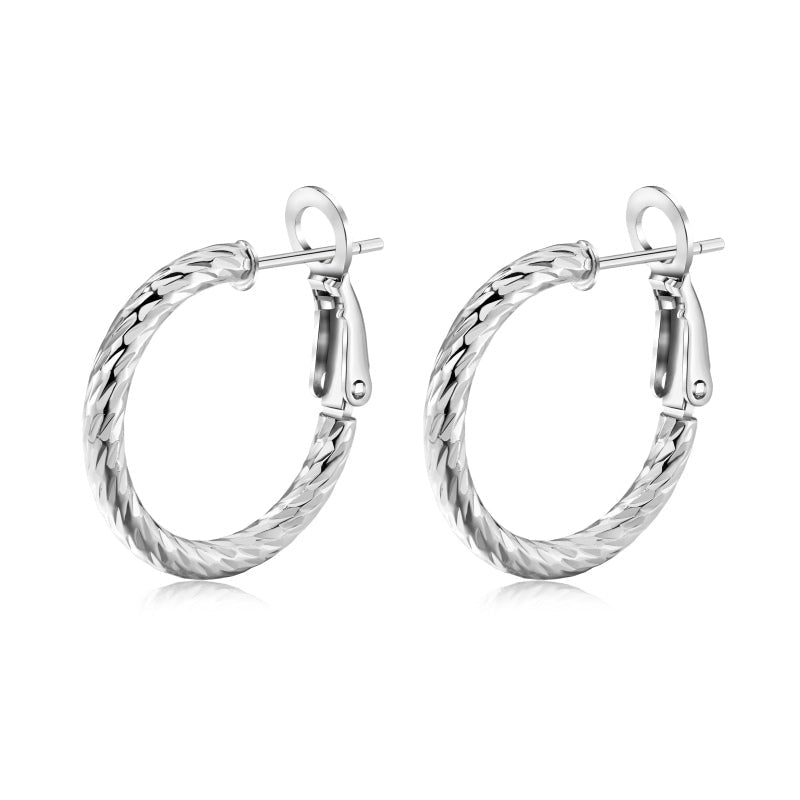 Sterling Silver Essential Hoop Earrings - Luxe Emporium x